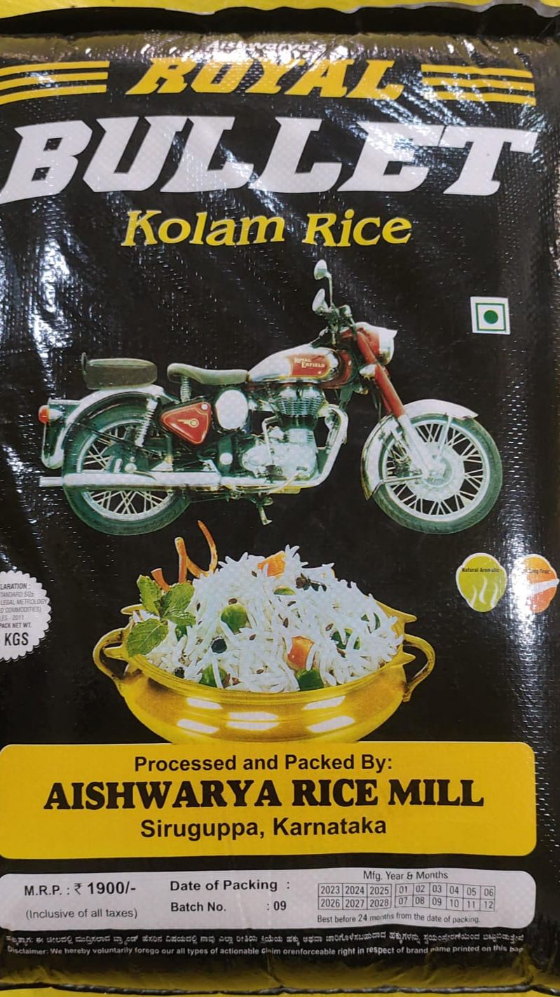 AISHWARYA ROYAL BULLET RICE 26KG
